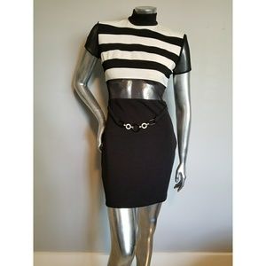 Black and white dress